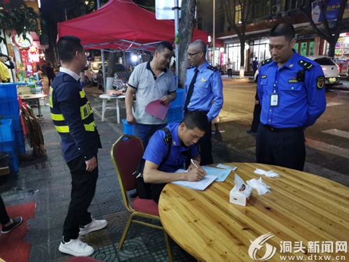 洞头区多部门联合开展露天烧烤乱象整治规范专项行动
