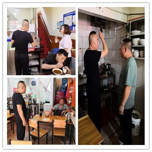 金桥社区主开展辖区未安装油烟净化器的餐饮门店进行再次排查