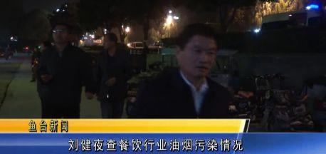鱼台县政协主席刘健带队夜查餐饮行业油烟污染情况