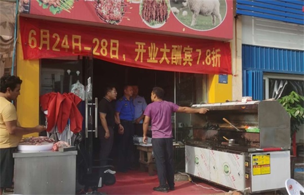 肥东县循环园多举措开展露天烧烤专项整治工作