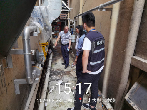 深圳市生态环境局大鹏管理局开展“行走大鹏”专项检查行动
