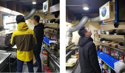 文康苑社区加强餐饮店油烟整治行动