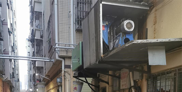 石家社区推进餐饮企业油烟污染防治