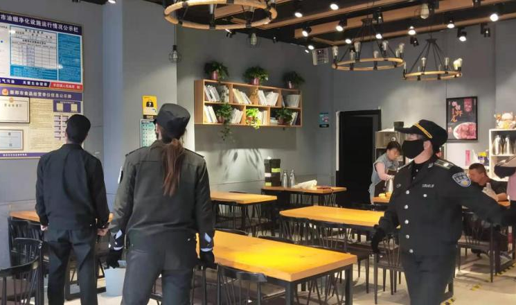 辛店镇开展餐饮业油烟污染治理工作