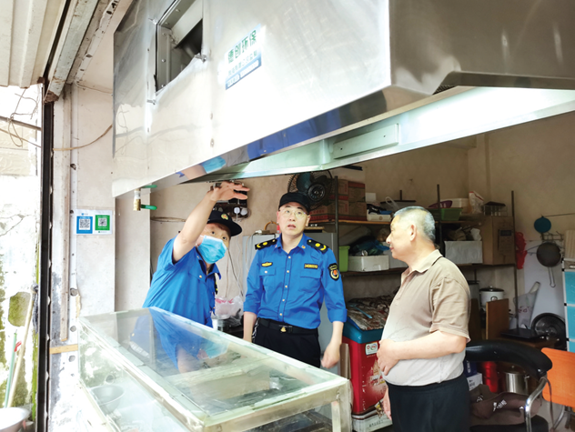 琅琊区城管执法局推进餐饮油烟管理