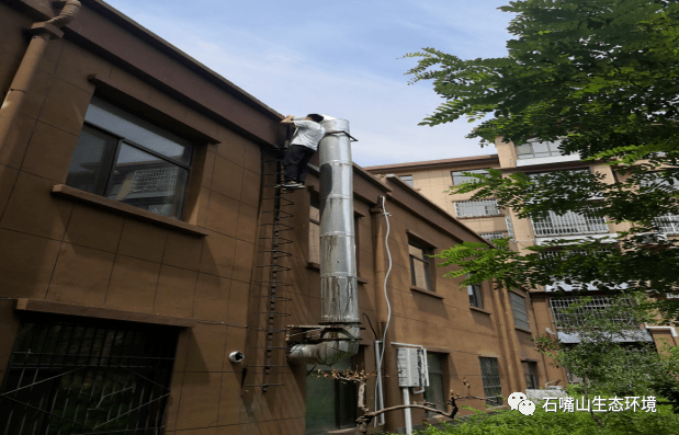 大武口分局开展辖区所有餐饮经营户企业油烟污染治理督察