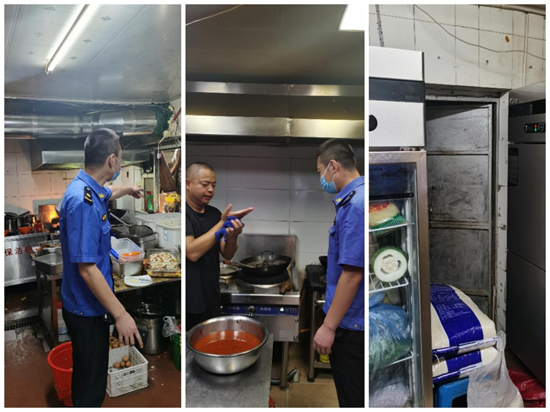重庆街道开展餐饮油烟回头看专项行动