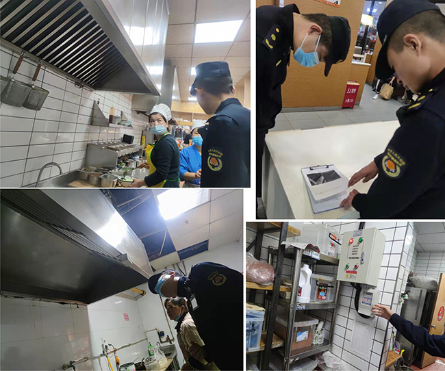 国际港务区城管局推进餐饮油烟治理工作