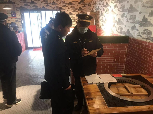 梧桐办事处开展餐饮油烟污染防治工作