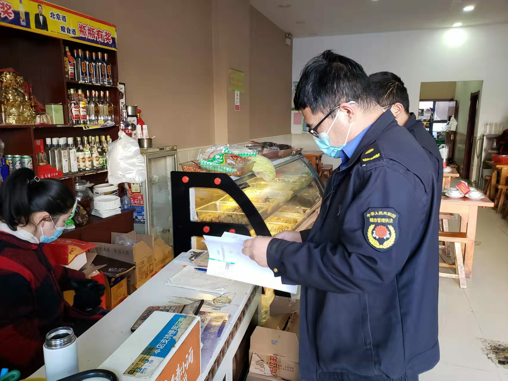 沟赵办事处开展辖区餐饮油烟专项整治