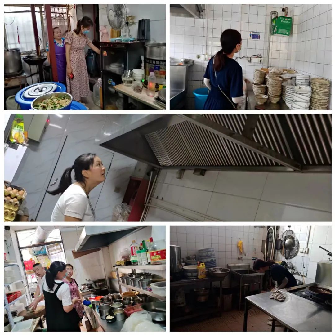 中山街街道四举措开展餐饮油烟专项整治活动