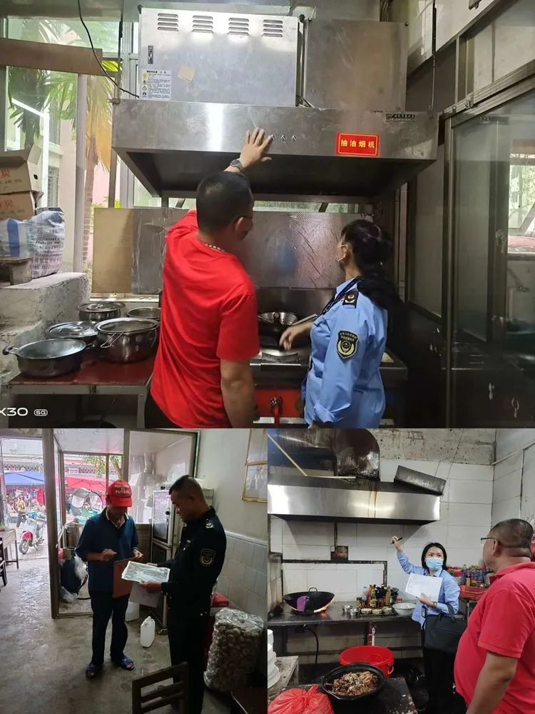 屯昌县市场监督管理局推进餐饮油烟治理工作