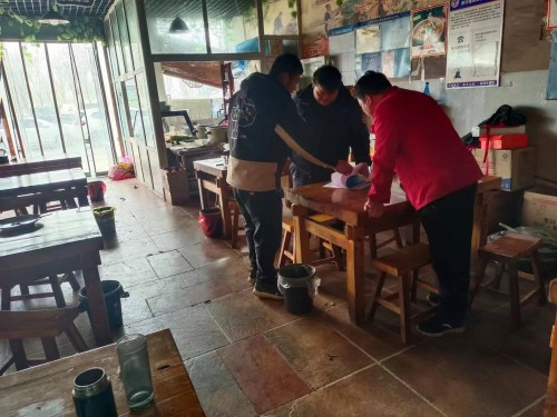 前程办事处开展辖区餐饮业摸底排查工作