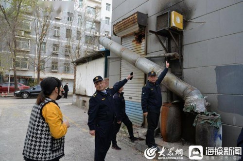 青州市综合行政执法局开展餐饮油烟专项检查行动