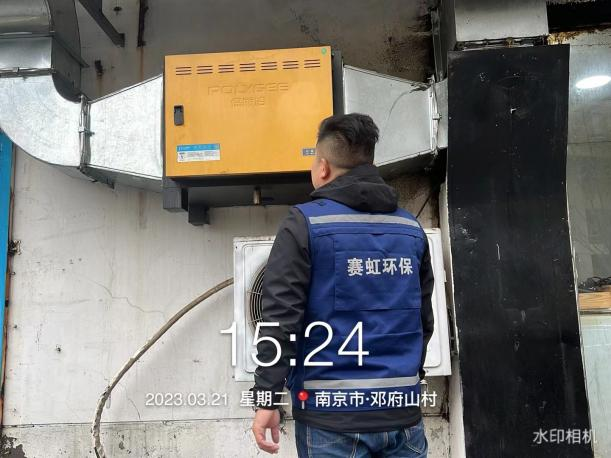 赛虹桥街道多措并举开展餐饮油烟专项整治工作