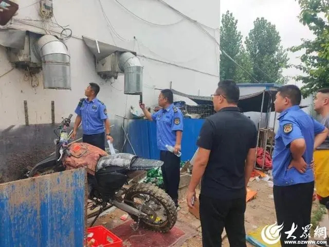 大张楼镇开展餐饮油烟治理专项整治活动