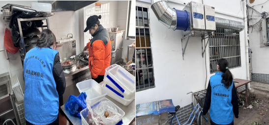 府前社区开展餐饮油烟专项治理工作